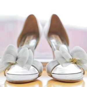 Badgley Mischka Silver Heels